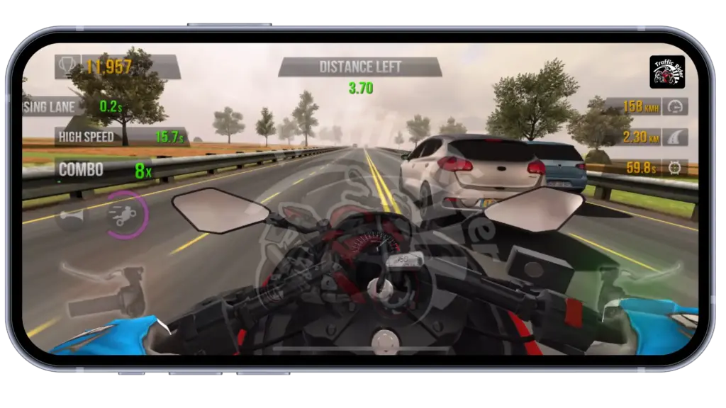 graphics of traffic rider mod apk