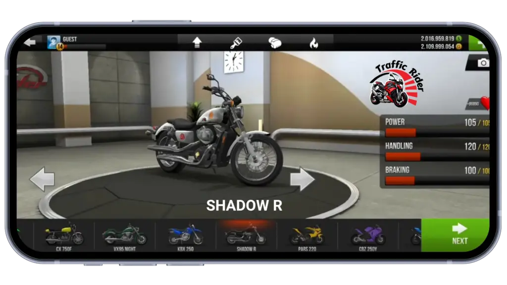 shadow r premium motorbike unlocked