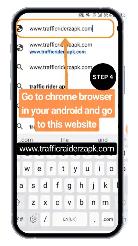 step 4 how to download traffic rider mod apk